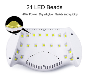 SUN X9 Plus 21pcs <span class=keywords><strong>LED</strong></span>灯珠快干灯<span class=keywords><strong>40w</strong></span>功率红外感应机指甲烘干机用于凝胶上光剂