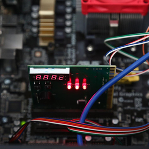 4 dígitos tarjeta PC Analizador de diagnóstico de la computadora de la placa base de Tester para PCI ISA poder sobre la tarjeta de prueba - Product Image 1