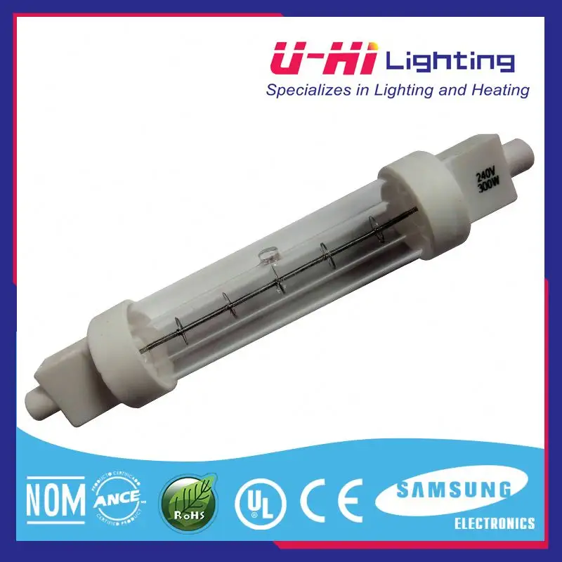 Facile da installare 300 w lampada alogena lampadine di ricambio led sostituzione del riscaldatore del quarzo a raggi infrarossi