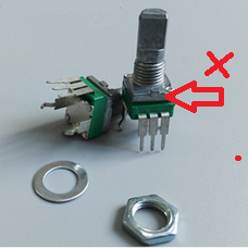 RV097 döner tipi ekleme <span class=keywords><strong>PCB</strong></span> montaj metal şaft karbon potansiyometre
