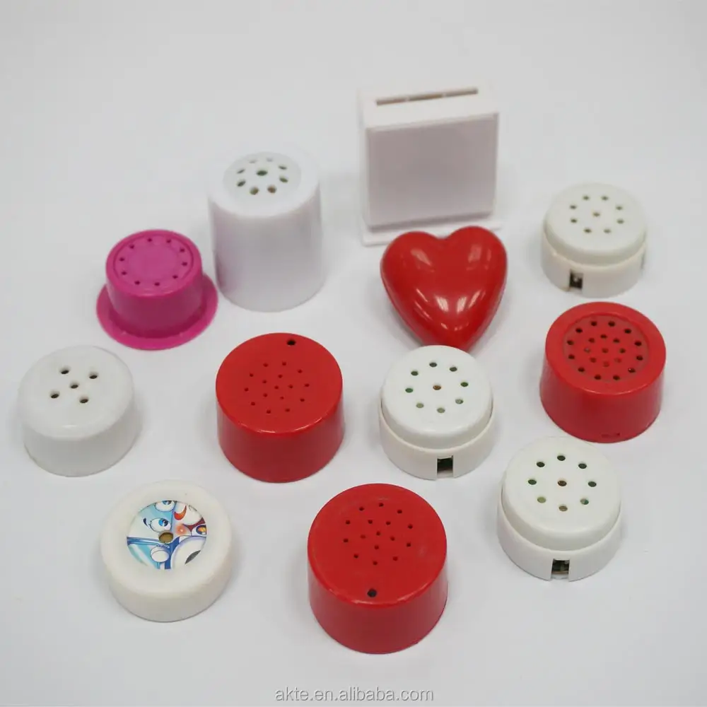 Mini dispositivo de botão da caixa do módulo da música do chip da voz, gravável do som para brinquedo de pelúcia e bonecas