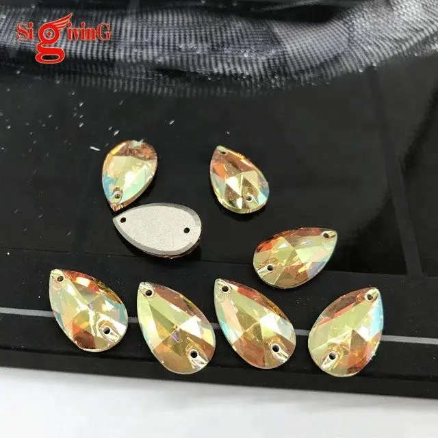 Shinny Sparkling Flat Back Cosmic Shape Sew On Crystal Rhinestone For all clothes shoes