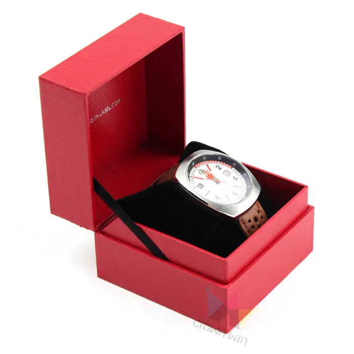 Высококачественная переработанная Современная индивидуальная упаковка логотипа с одной бумажной коробкой для часов с подушкой