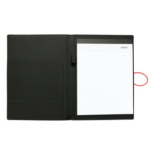 Оптовая продажа, рекламная папка-портфель из полиэстера A4 600D для документов с эластичной лентой - Product Image 5