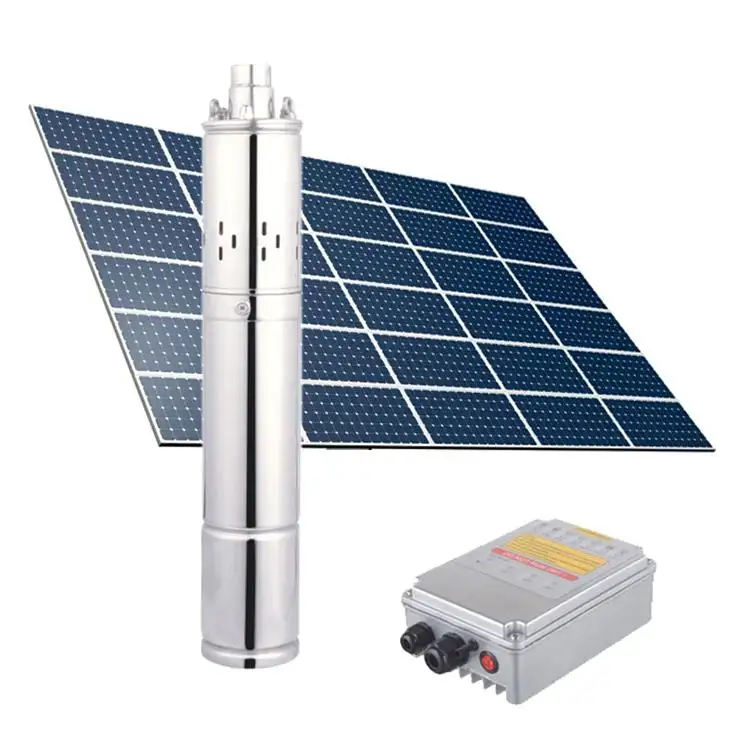 SALUTI 4 pollici vite solare pompa acqua alimentata a batteria solare kit
