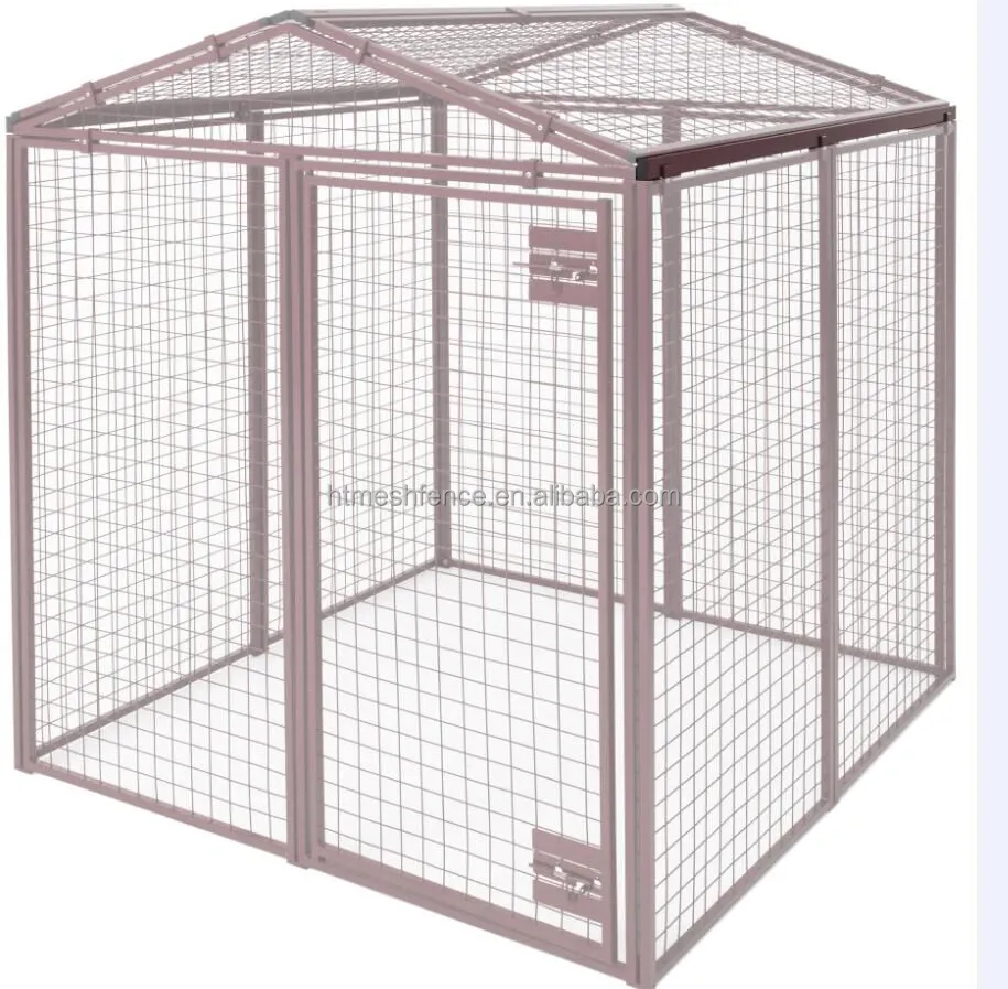 5 pieds de hauteur Animal House Kennel Panneau modulaire et porte Simple Modular Cage Animal House