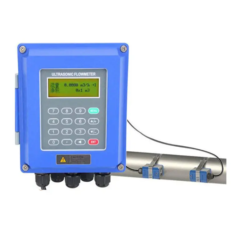 Misuratore di portata ad ultrasuoni portatile PVC TUF-2000B sensore di tubazioni personalizzato modulo acqua latte ad alta temperatura misuratore di portata ad ultrasuoni