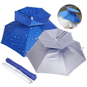 Lotus reciclar série novo design pequeno ventilado duplo camada copa à prova de vento chapéu <span class=keywords><strong>manual</strong></span> aberto guarda-chuva de pesca portátil