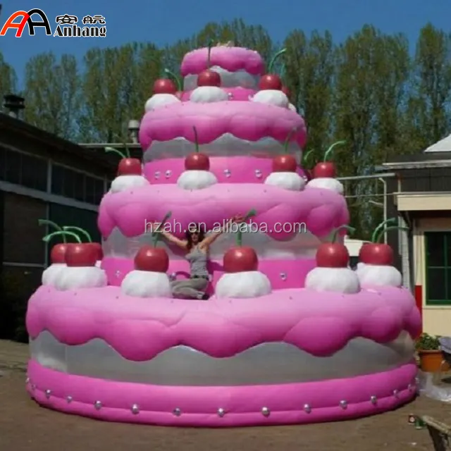 gonfiabile gigante torta di compleanno modello per la decorazione di festa