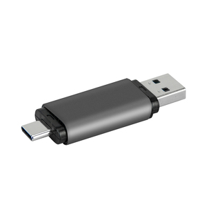 直接制造商用于智能手机和计算机的多功能USB 3.0 TF SD C型OTG智能卡读卡器深圳金属存储器 - Product Image 1