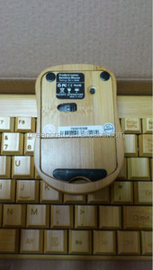 Mini producto de bambú simple personalizado, diseño de escritorio a la moda, juego de teclado y ratón inalámbricos de ordenador de bambú Real para PC - Product Image 6