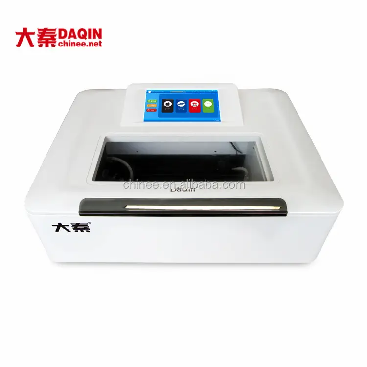 DAQIN new 2020 tempered glass /PET/ TPU screen and back protective film laser cutting machine with tablet