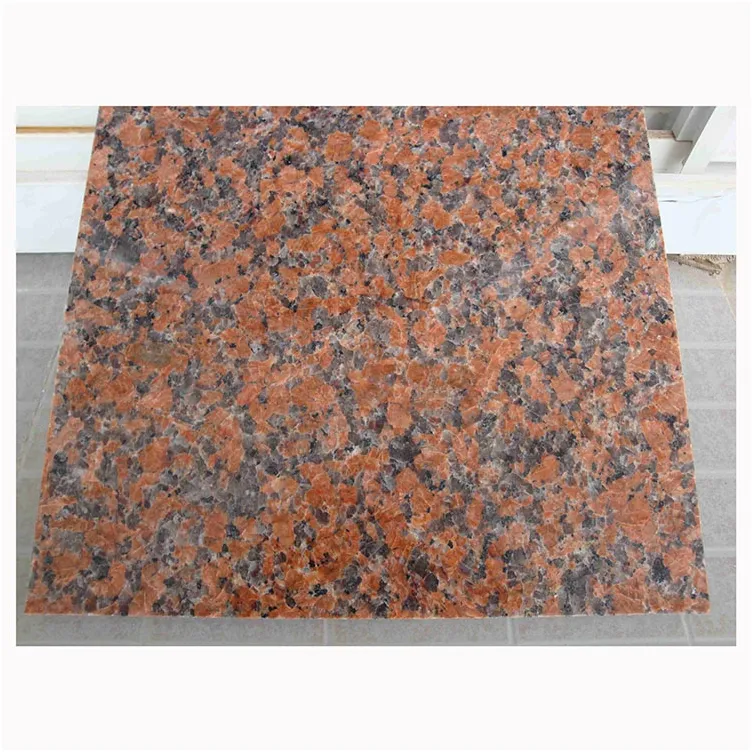 Pavimento Design G562 rosso ciliegia a buon mercato 60x60 piastrella in granito lucido fiamma di pietra di granito naturale per parete esterna