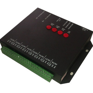 Полноцветный светодиодный RGB-контроллер T8000A TTL T8000AC DMX 512 rgb SD-карта Пиксельная светодиодная RGB-контроллер программируемая Светодиодная лента контроллер освещения 8192 пикселей - Product Image 6