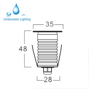 IP67 1 W 3 W 12 V Açık Mini Led zemin aydınlatması Inground Lamba Gömülü Gömülü Altında zemin aydınlatması Bahçe Kare - Product Image 6