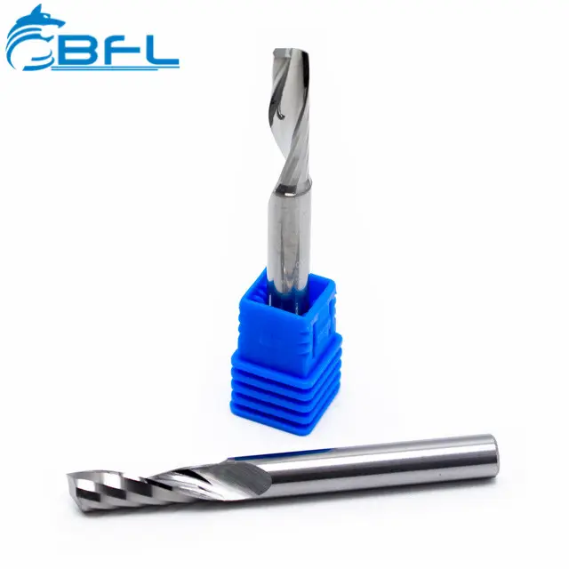 BFL-de corte de acrílico 1 flauta final molino/helicoidal de la onda único cortador de cuchilla