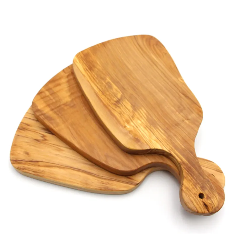 Tabla de cortar de madera de oliva para cocina, picadora personalizada de alta calidad