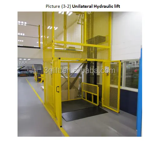 On Sale Vertical Guide Rail Elevators Hydraulic Freight Elevator