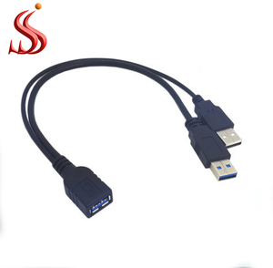 High <strong>Speed</strong> Dual Power Charge <strong>USB</strong> <strong>3</strong>.0 Y Cable Splitter 1 Female <strong>2</strong> Male Cable Adapter - Product Image 5