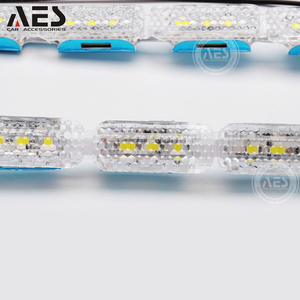 AES LES günü 35W dekoratif Led ışık elmas kristal DRL LED şerit ışıkları gündüz farları - Product Image 1