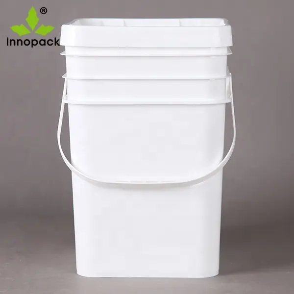 Fonte de innopack, preço barato 20l plástico barril de óleo retangular/tambor/pail/recipiente