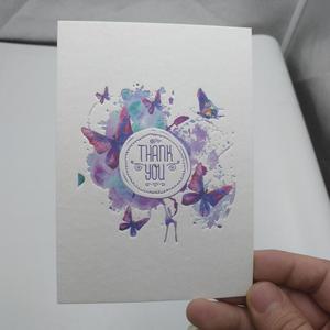 Letterpress באיכות גבוהה כרטיסי ביקור מודפסים תודה/ברכות/כרטיס מזמין עם cmyk