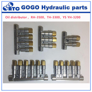 用于集中润滑系统 RH3500 的检测容积润滑脂分配器/分离器阀分压器 5 个出口