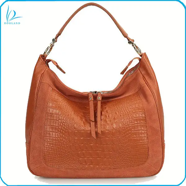 schönen damen kroko muster lederhandtasche hobo bag