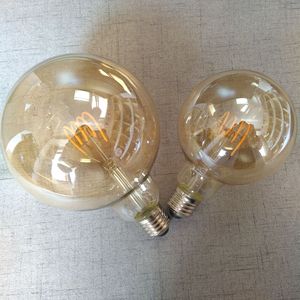 G80 E26 E27底座仿古柔性<span class=keywords><strong>Led</strong></span>灯丝灯爱迪生装饰复古灯泡暖白色2200K 4w来自sehon