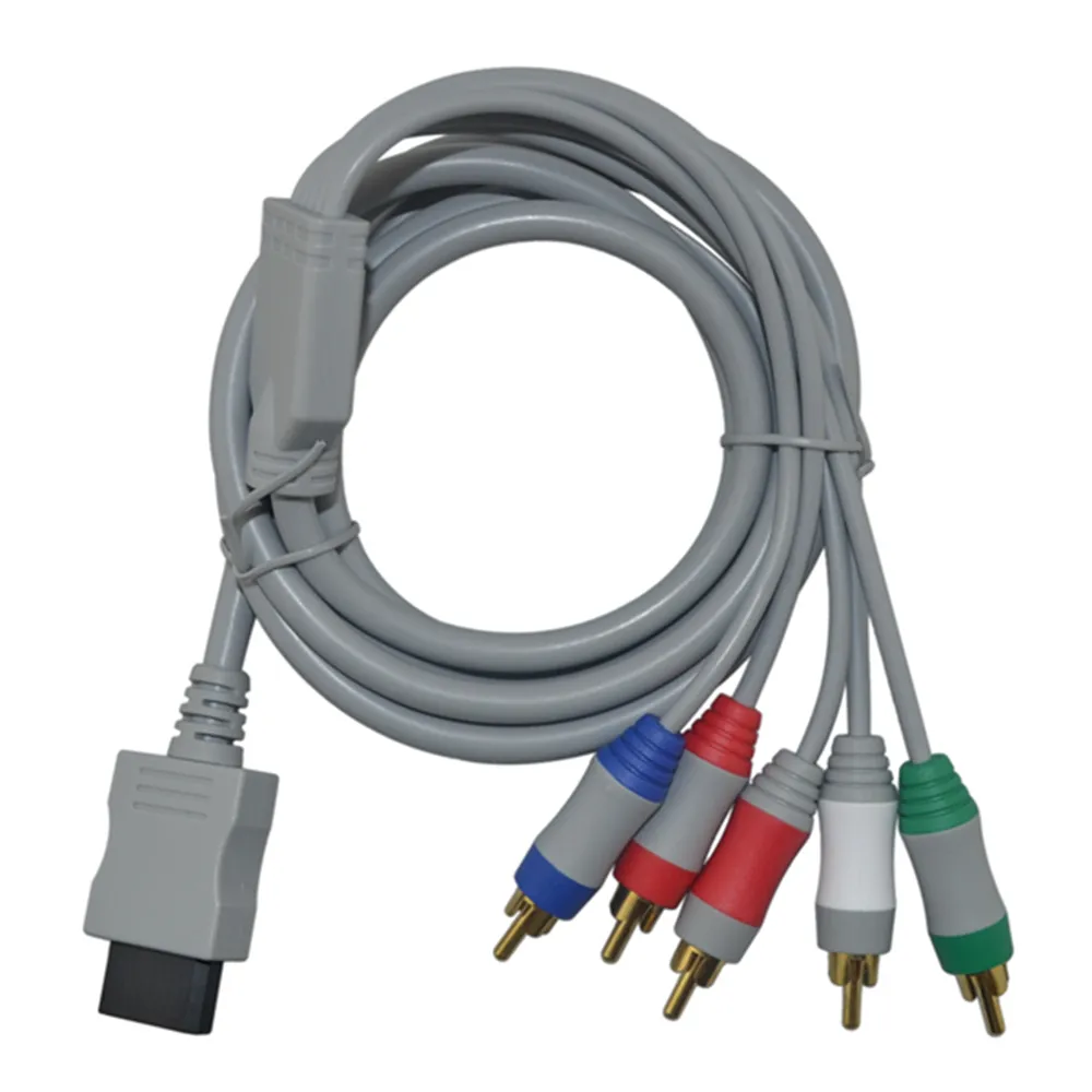 Premium ucuz 5 RCA Video Stereo ses AV kablosu tel HDTV için EDTV Wii / Wii U bileşen AV kablosu