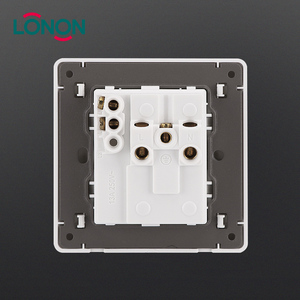Interruptor de parede elétrico multifunção, branco <span class=keywords><strong>2</strong></span> gang 13a <span class=keywords><strong>2</strong></span> & <span class=keywords><strong>3</strong></span> pinos universal soquete
