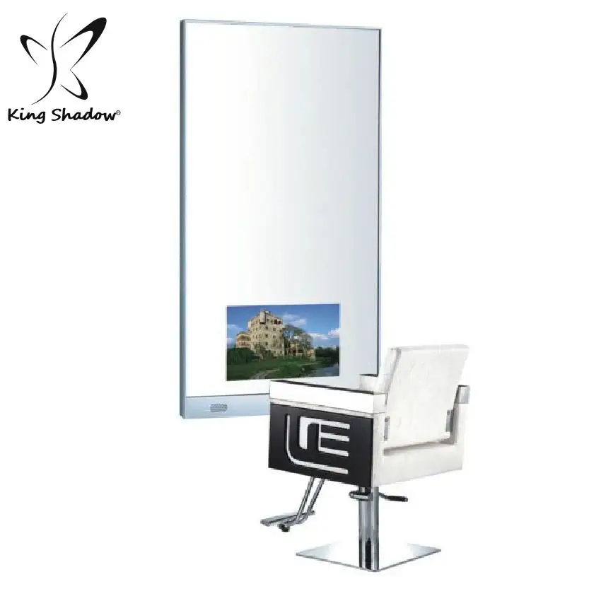 King shadow-Silla de peluquería, mueble de salón de belleza, espejo