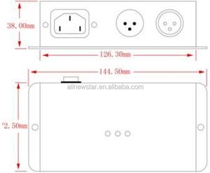 AC100-240V divisor DMX salida 1 canal 1 vía divisor dmx para luz de escenario, distribuidor de señal DMX, amplificador de señal dmx - Product Image 6