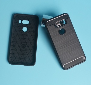 Darbeye dayanıklı yumuşak karbon fiber TPU koruyucu kılıf kapak için <span class=keywords><strong>LG</strong></span> V35 ThinQ V35 + ThinQ V35 artı ThinQ - Product Image 1