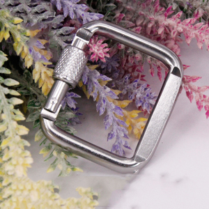 Bulk Sale Square Snap Key Cheap Aluminum Carabiner HookとLock - Product Image 2