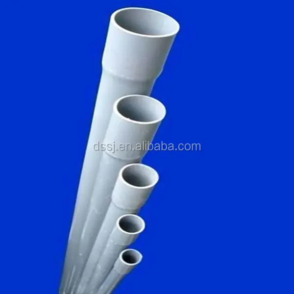 Hot sale plastic pipe manufacture electric orange pvc conduit pipe price list