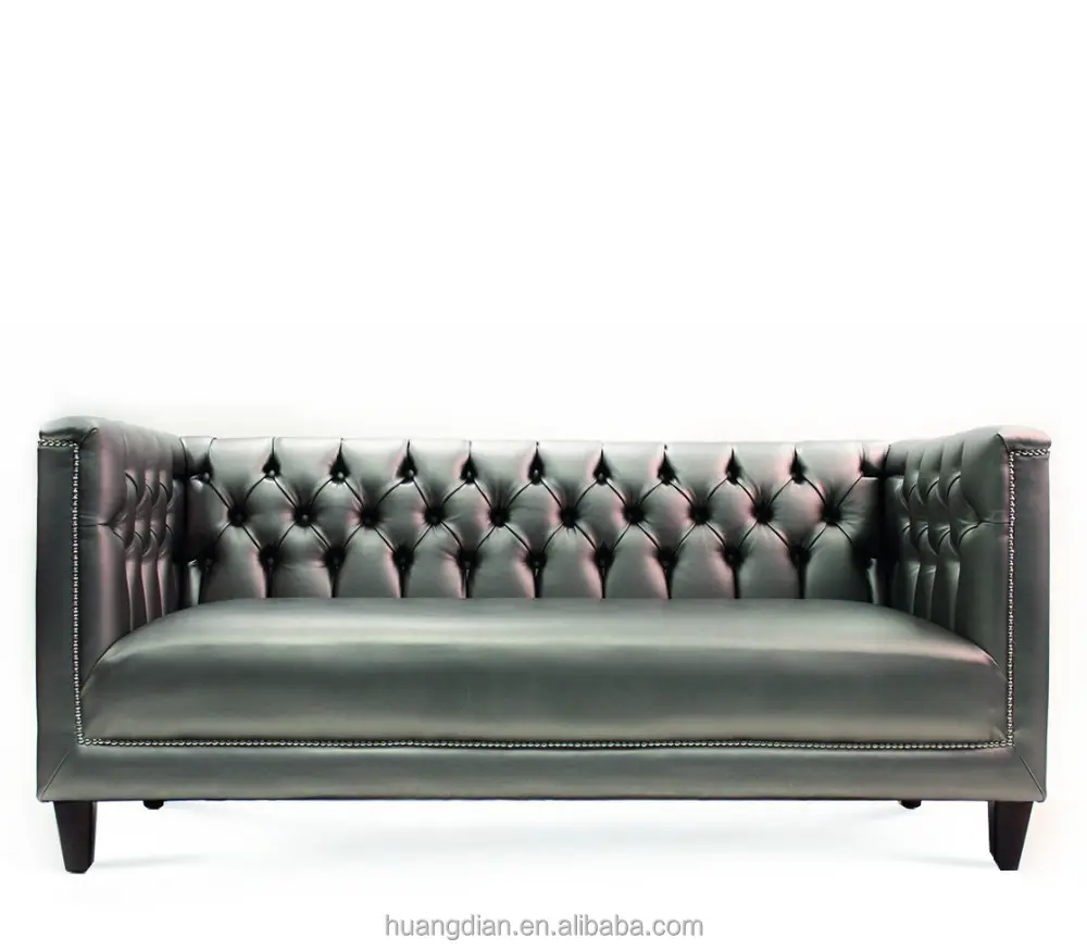 Chesterfield sofá de móveis, moderno turco de couro genuíno