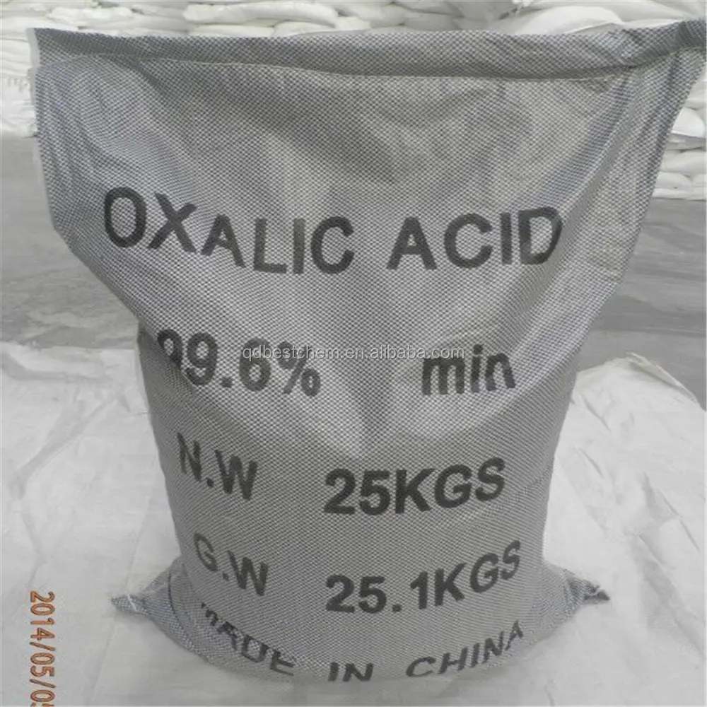 Ácido oxálico de grado Industrial, precio de fábrica, 99.6%