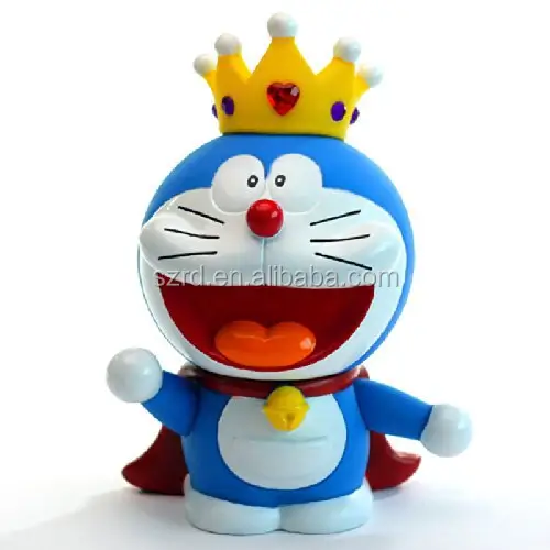 Caja de dinero OEM de Doraemon para niños, modelo personalizado de alta calidad, venta al por mayor, Banco de monedas de plástico