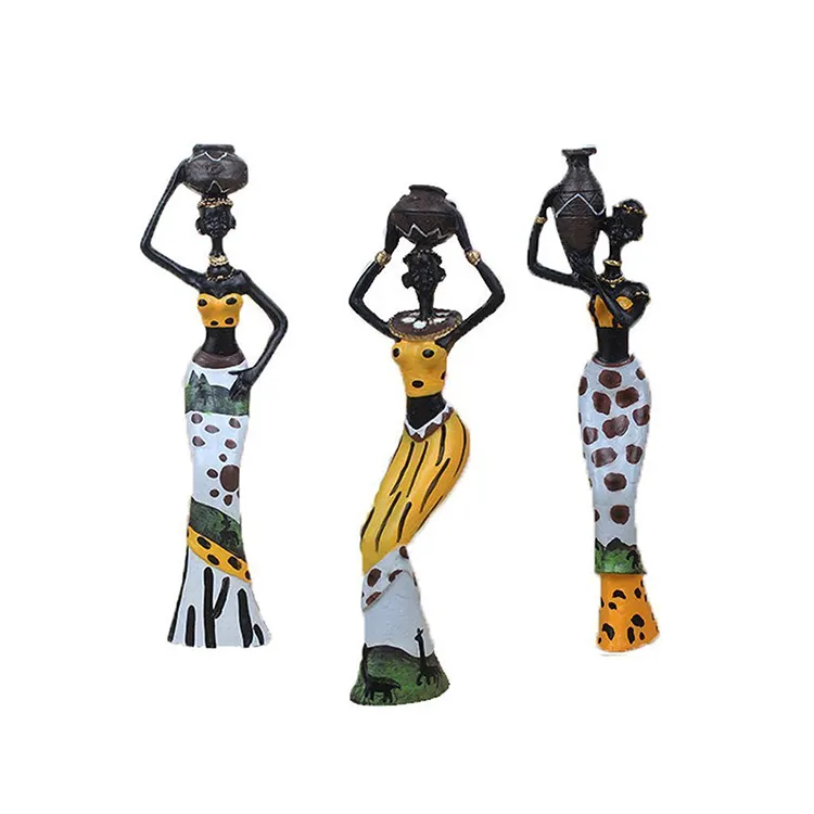 Artisanat Figurine en résine, décoration artisanale de maison africaine, prix d'usine,