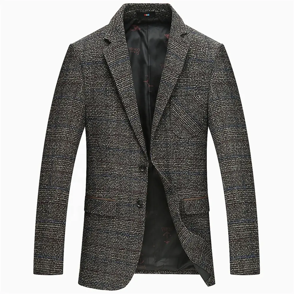 Custom Stylish Wool Men Suit Blazer Slim Fit Fashion Casual Coat Men Business Blazer Jacket