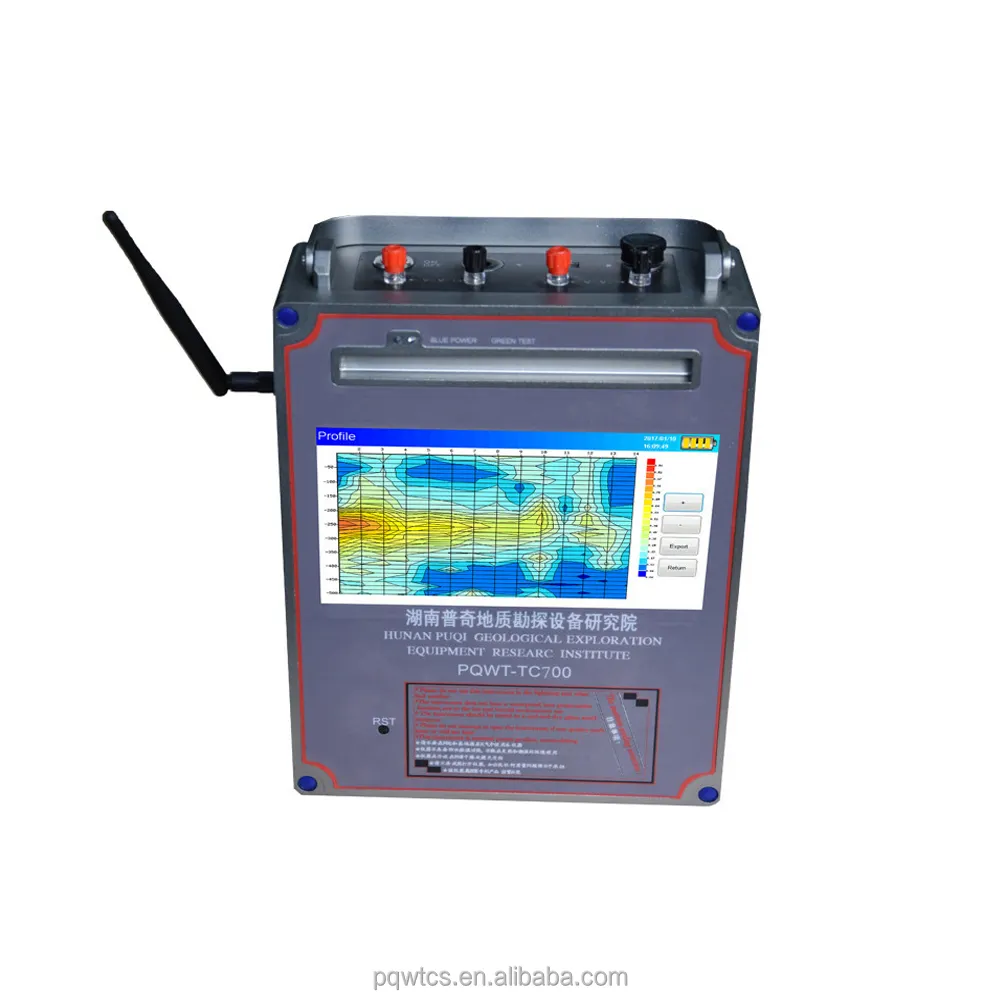 Detector de agua subterránea PQWT TC700 con exploración profunda