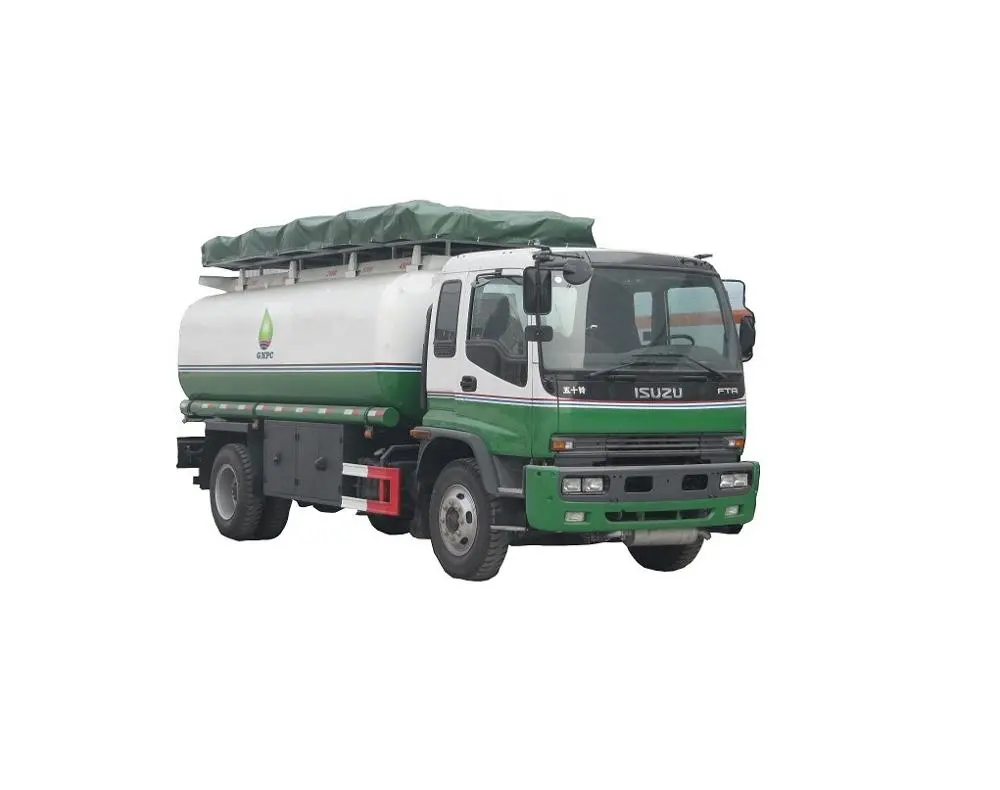Giapponese di marca usato mini cisterna camion di consegna di carburante diesel 5000 litri diesel camion cisterna