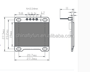 DIYmall 0.96 pollici giallo e blu I2C IIC seriale 128x64 OLED modulo Display 0.96 "OLED schermo 4pin per Arduino 32 stims ESP32