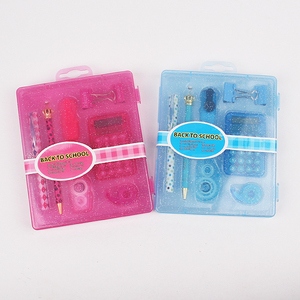 12 Mảnh nhựa Back-to-trường văn phòng phẩm đặt lớp học văn phòng nhà sử dụng-máy tính Băng Dispenser chất kết dính Clip trường hợp quà tặng - Product Image 2