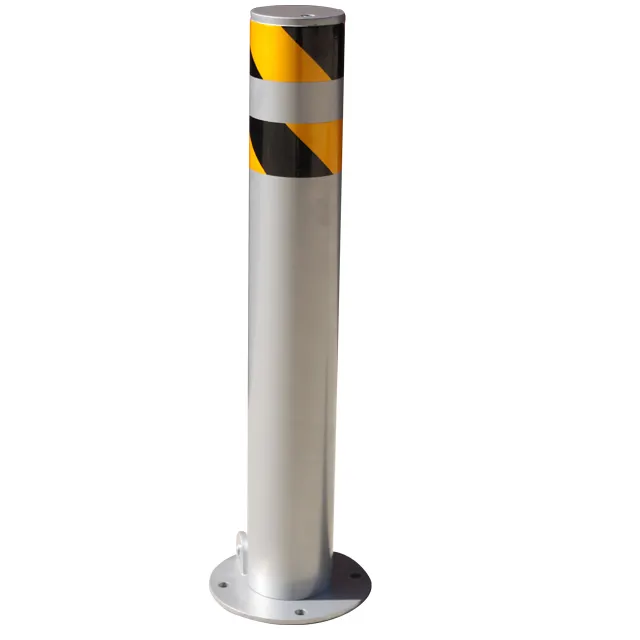 आउटडोर सुरक्षा यातायात सड़क bollard, जस्ती स्टील लचीला स्वचालित bollards, पार्किंग स्ट्रीट धातु bollard