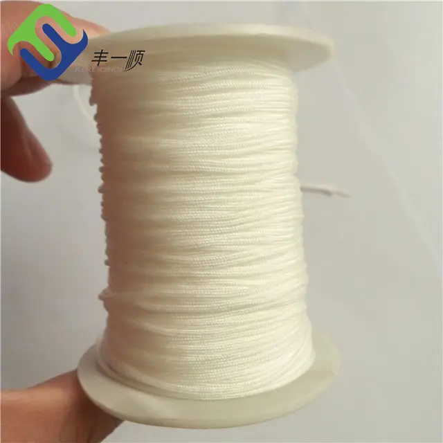 Diameter 0.9mm Polyester Braided Soft Cord Rope For Curtain Used