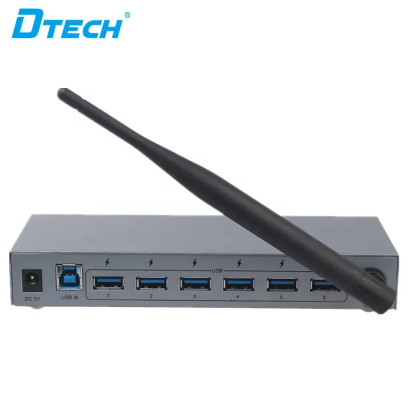 Dtech estándar Industrial USB 3,0 de alta velocidad HUB WIFI 7 puerto