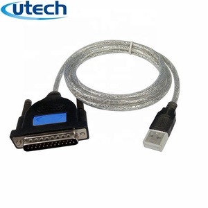 用于笔记本电脑的 USB 至 DB25 并行打印机电缆适配器公、母连接器 IEEE 1284 转换器 - Product Image 2