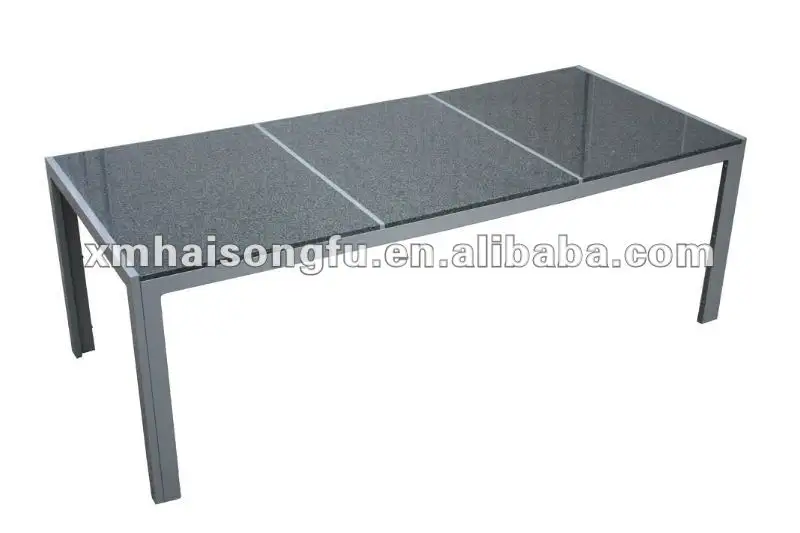 Table en granit pour jardin, 200x95x75cm